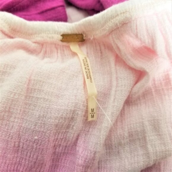 NWOT Free People Cora Lee Pink Off Shoulder Top - Picture 4 of 8